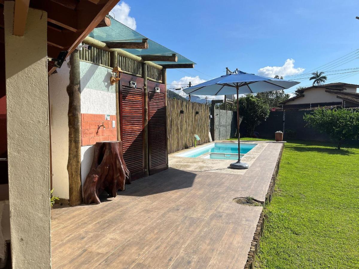 Casa Piscina Jardim Ubatuba Vila Exterior foto