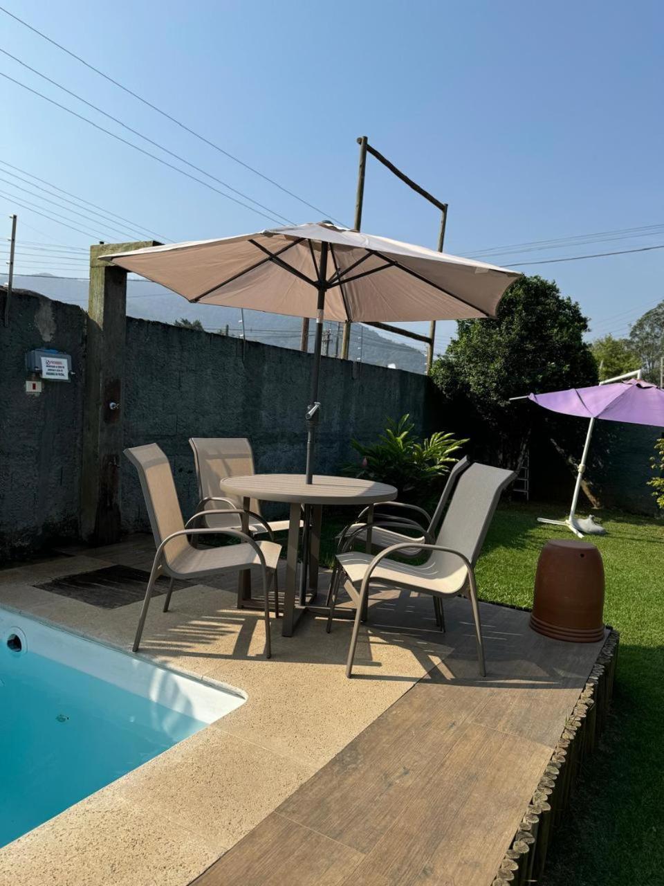 Casa Piscina Jardim Ubatuba Vila Exterior foto