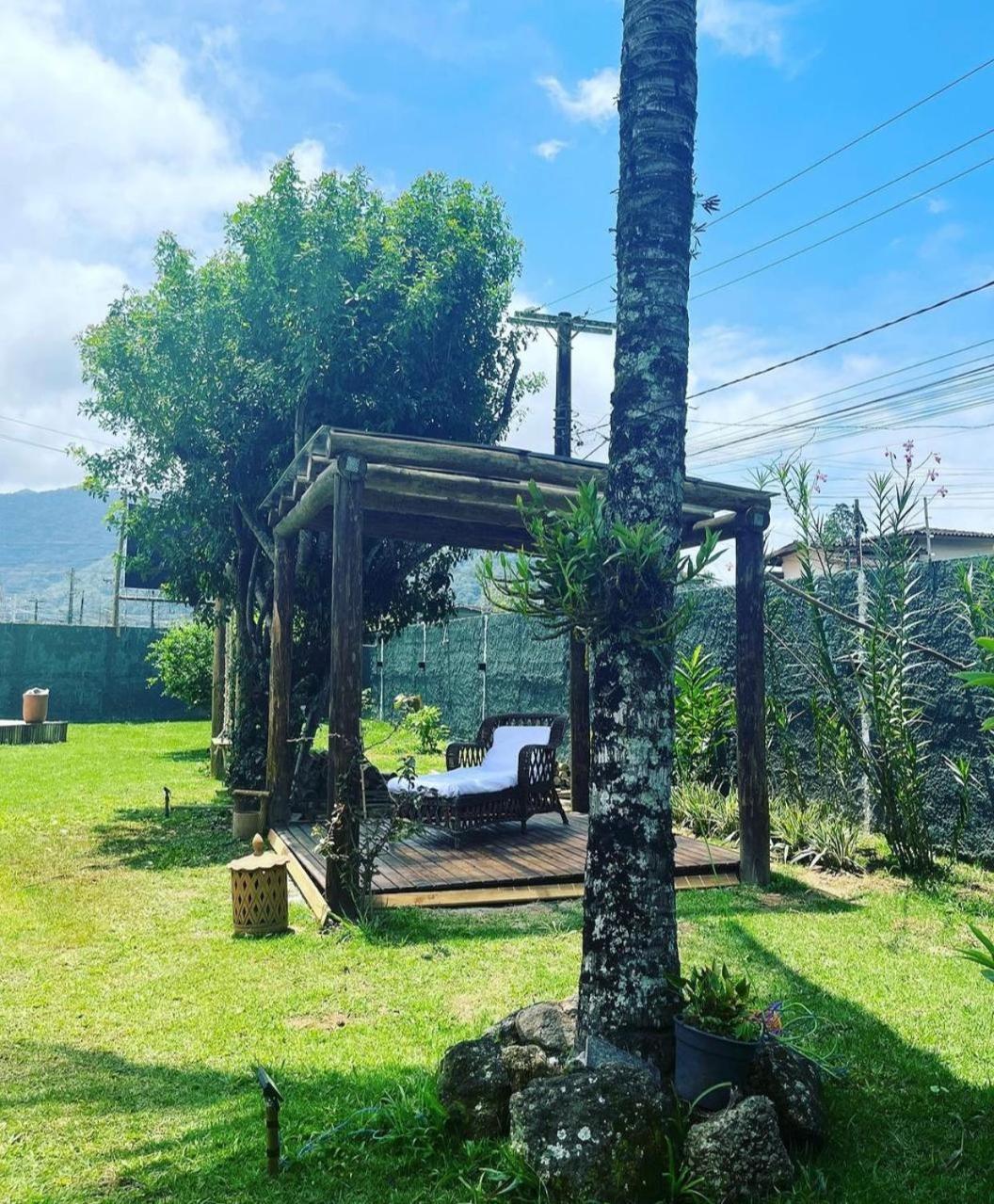 Casa Piscina Jardim Ubatuba Vila Exterior foto