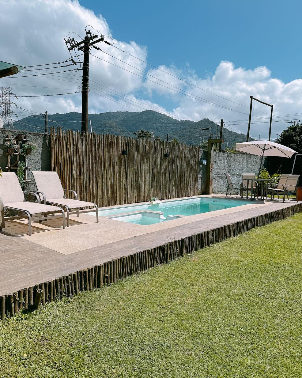 Casa Piscina Jardim Ubatuba Vila Exterior foto